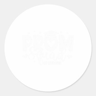Prom Squad 2024 Proud Mum Graduation Cl Of 2024 Classic Round Sticker