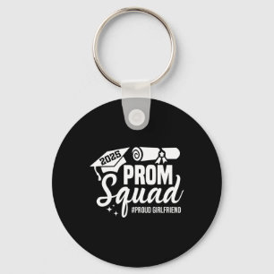 Prom Squad 2025 Proud Girlfriend Graduate Prom Cl Key Ring
