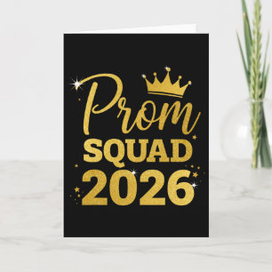 Prom Squad Graduation Cl Of 2026 Card
