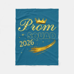 Prom Squad Graduation Class 2026 Design Fleece Blanket