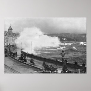 Promenade at Douglas, early 20th century Poster