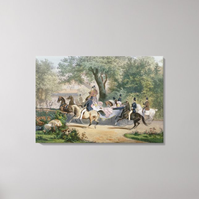 Promenade au Bois Canvas Print (Front)