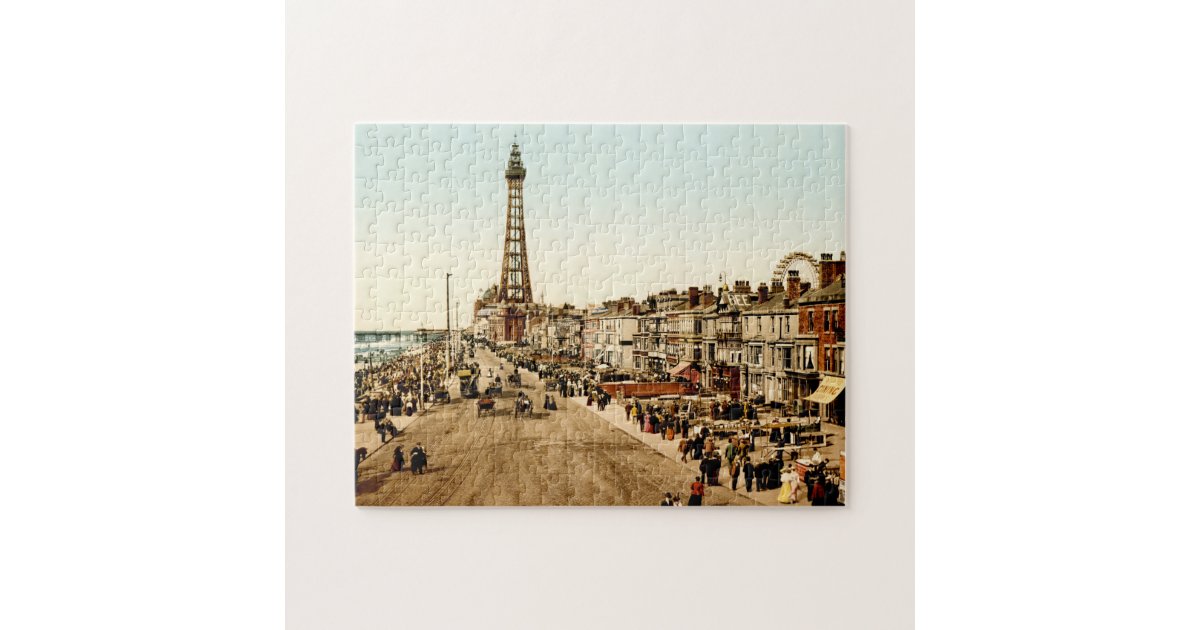 Promenade Blackpool Lancashire England Beach Jigsaw Puzzle Zazzle