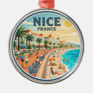 Promenade des Anglais France Metal Tree Decoration