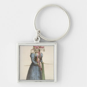 Promenade Dress, fashion plate from Ackermann's Re Key Ring