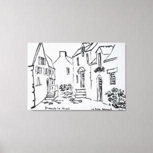 Promenade du Ruicard   La Roche-Bernard, Brittany Canvas Print