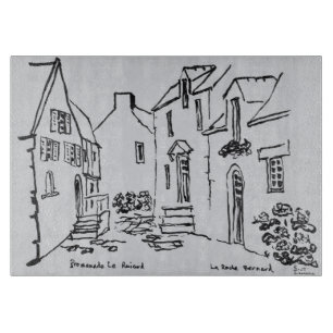 Promenade du Ruicard La Roche-Bernard, Brittany Cutting Board