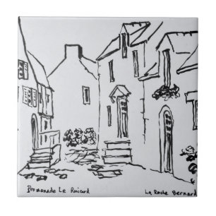 Promenade du Ruicard La Roche-Bernard, Brittany Tile
