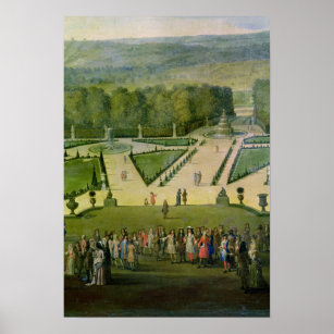 Promenade of Louis XIV by the Parterre du Nord Poster