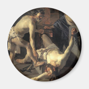 Prometheus Being Chained, by Dirck van Baburen Magnet