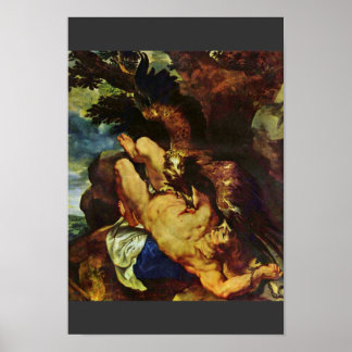 Prometheus Bound By Rubens Peter Paul Poster