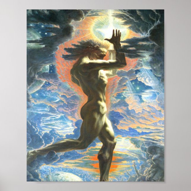 Prometheus By Jean Delville 1907 Poster (Front)
