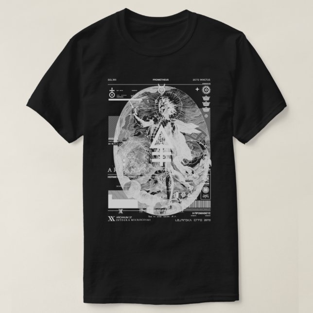 PROMETHEUS  Sol Invictus  Apollo  Alchemy Occult   T-Shirt (Design Front)