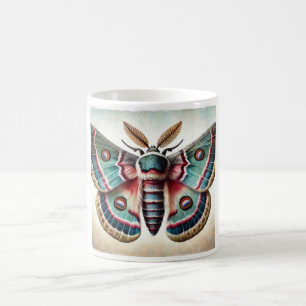 Prominent Moth 170724IREF228 - Watercolor Coffee Mug