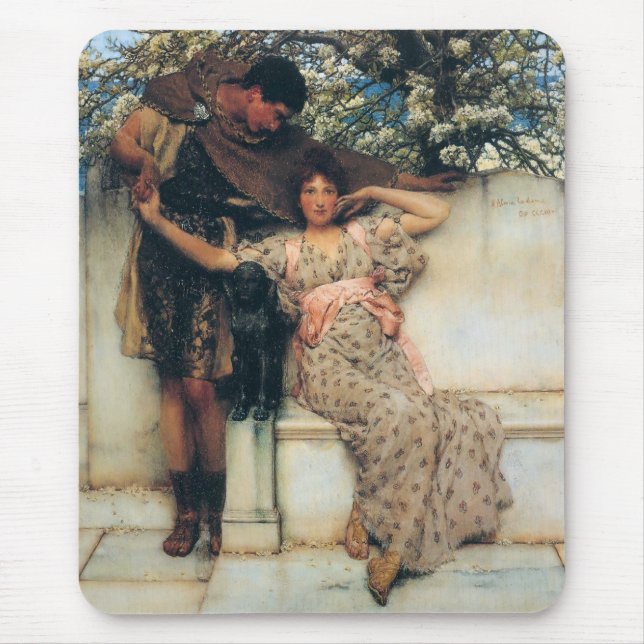 Promise of Spring (Man and Woman in Greece) Mouse Mat (Front)