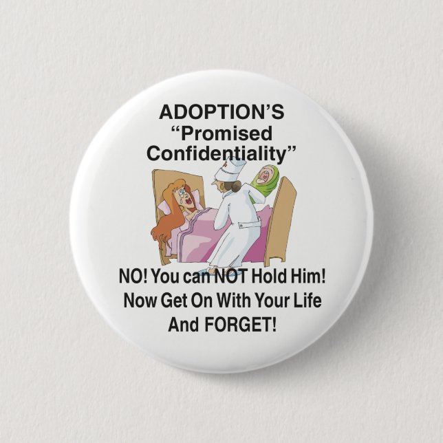 Promised Confidentiality 6 Cm Round Badge (Front)