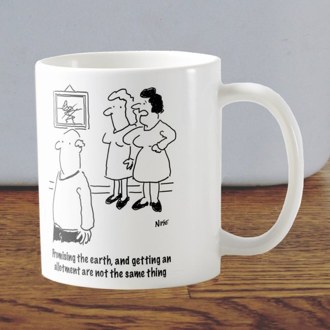 Promised the earth, got an allotment. Married Life Coffee Mug (Creator Uploaded)