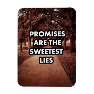 Promises are the sweetest lies magnet
