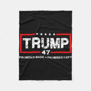 Promises Made Promises Kept Trump Men Women Fleece Blanket