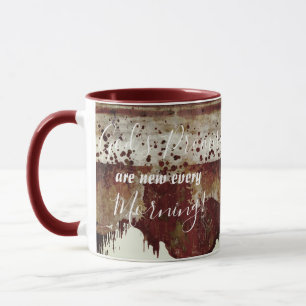Promises Paint drip earthenware look mug