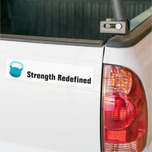 Promo Athlete Coach Kettlebell Strength Redefined Bumper Sticker