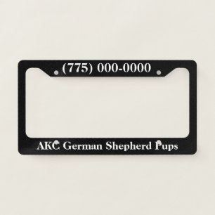 Promo License Plate Frame