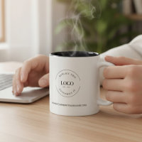 Promo logo website Black white custom business