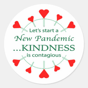 Promote Kindness Classic Round Sticker