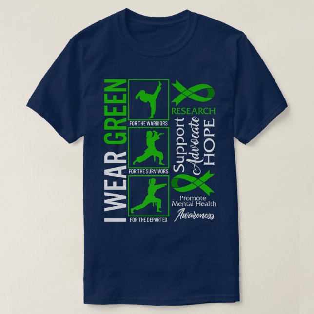 Promote Mental Health Awareness Support Hope I Wea T-Shirt (Design Front)