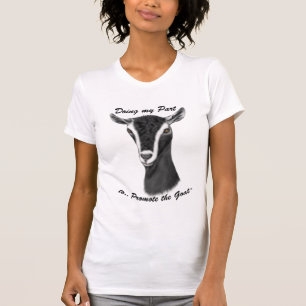 Promote the Goat - Alpine Goat Portrait T-Shirt