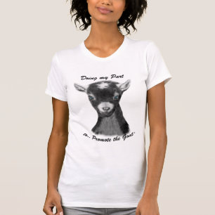 Promote the Goat - Pygora Goat Portrait T-Shirt