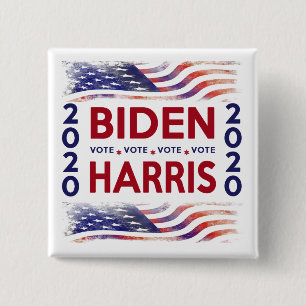Promote the VOTE Biden Harris 2020 15 Cm Square Badge
