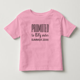 Promote to big sister Modern Season Year template Toddler T-Shirt