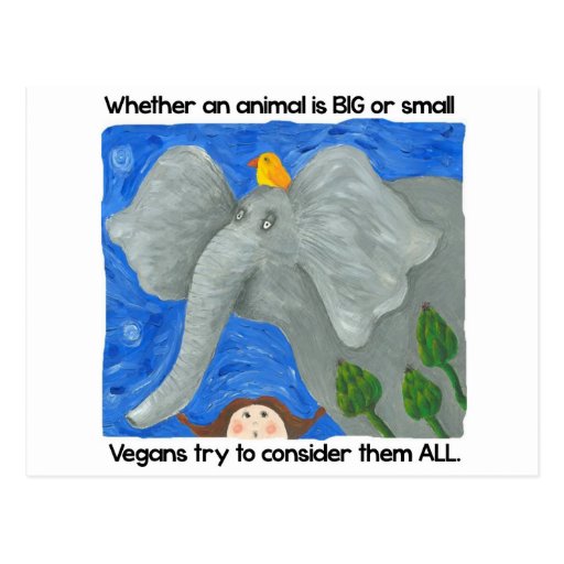 Image of Promote veganism! Postcard
