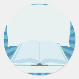 Promote Your Book Add Title Here Classic Round Sticker