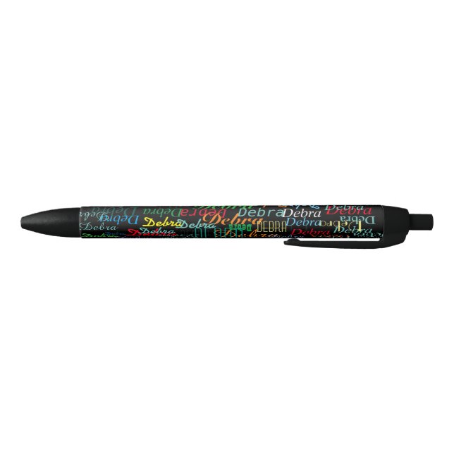 promote your name . colourful custom black ink pen (Bottom)