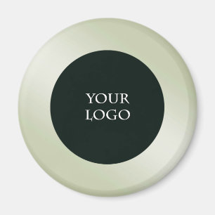 Promote Your Own Business Logo, Green Metallic Magnet