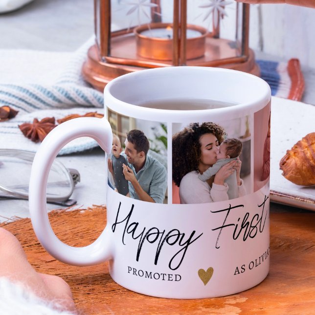 Promoted As Grandma Mothers Day 5 Photo Collage Coffee Mug (Creator Uploaded)
