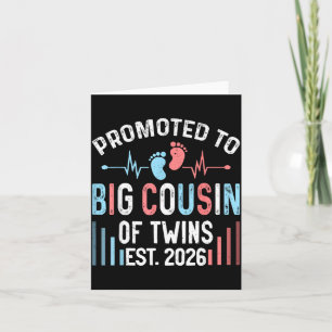Promoted Big Cousin Twins Est Illustration Card