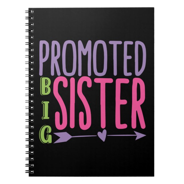 Promoted Big Sister - Big Sister Reveal Notebook (Front)