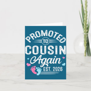 Promoted Cousin Again Est Baby Card