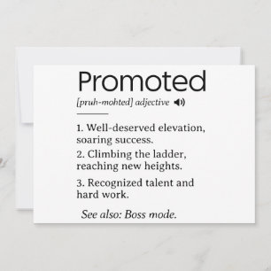 promoted coworker funny definition holiday card