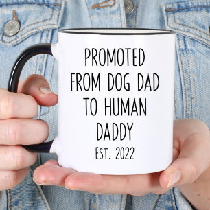 Promoted From Dog dad To Human Mummy Pregnancy  Mug