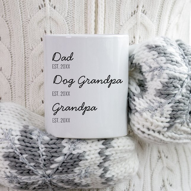 Promoted From Dog Grandparent To Human New Grandpa Coffee Mug (Creator Uploaded)