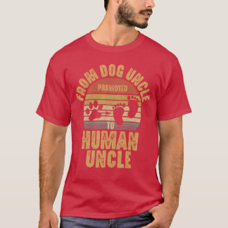Promoted from Dog Uncle to Human Uncle boy retro g T-Shirt