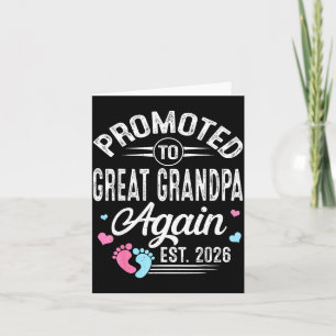 Promoted Great Grandpa Again Est Card