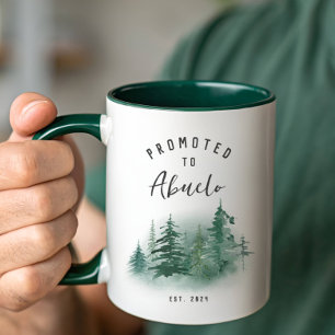 Promoted To Abuelo Year Est. Mug