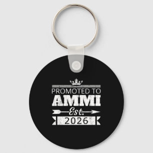 Promoted to ammi est 2026 new uncle reveal vintage key ring