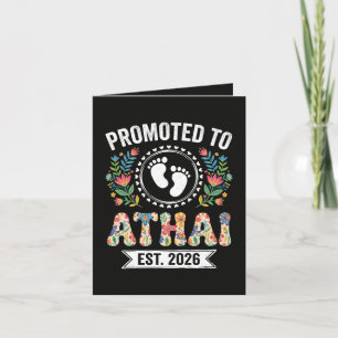 Promoted to Athai 2026 First Time Aunt Holiday Card