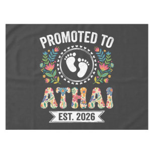 Promoted to Athai 2026 First Time Aunt Tablecloth